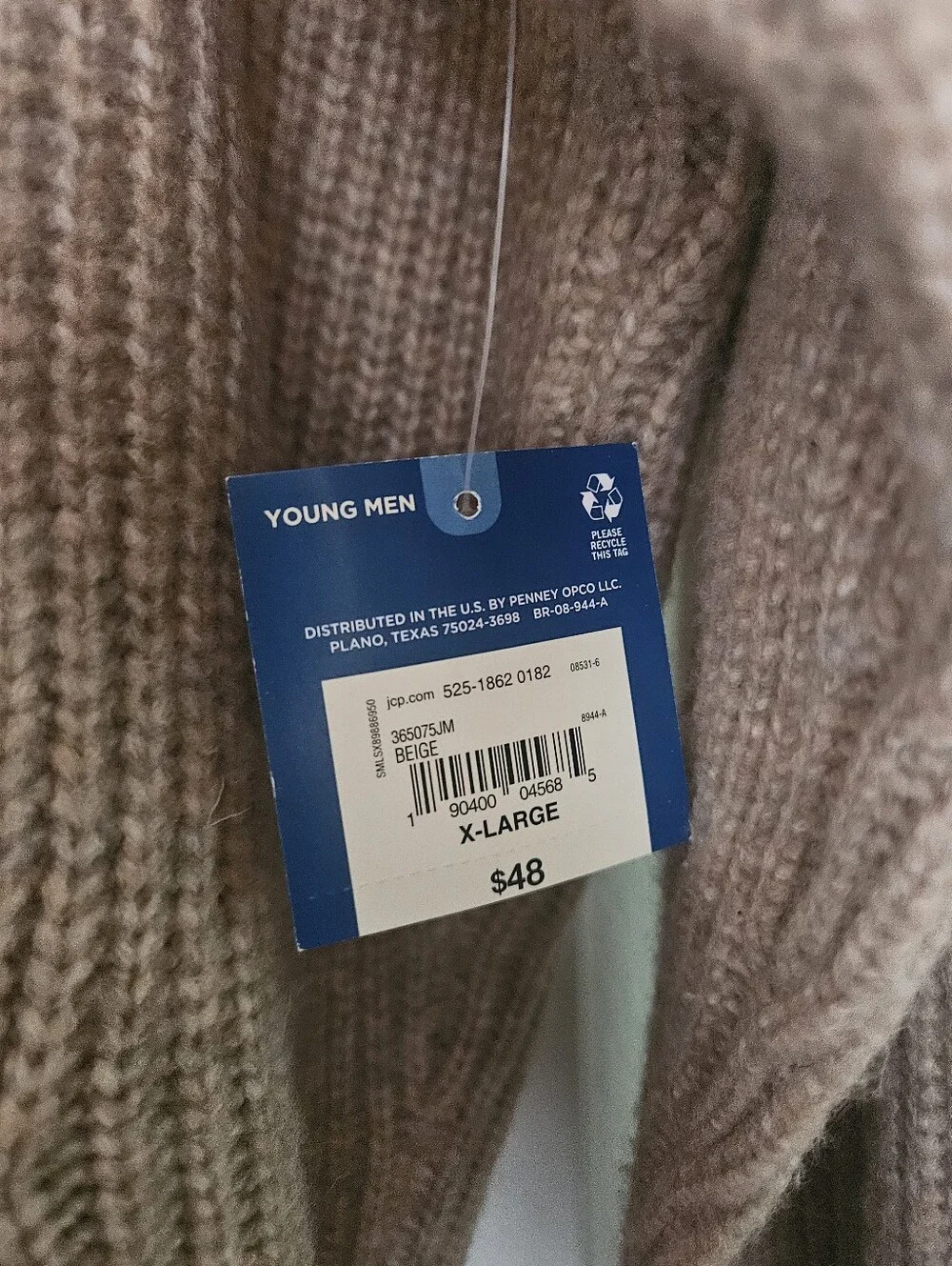 Arizona Jean Co Hooded Sweater XL Men NWT